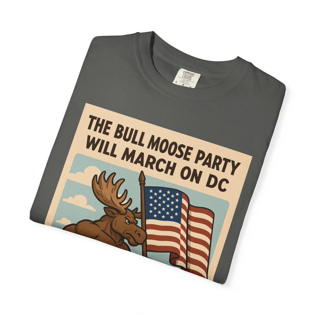 Bull Moose Party Poster T-shirt | Vintage Progressive Political Design