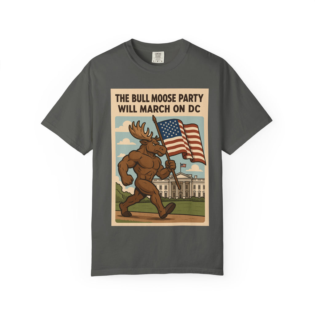 Bull Moose Party Poster T-shirt | Vintage Progressive Political Design
