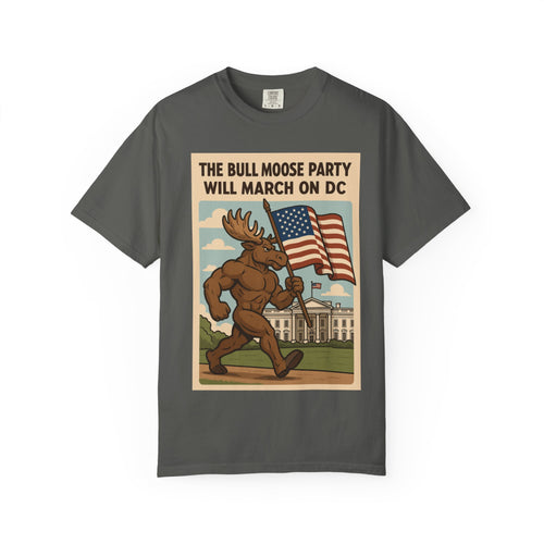 Bull Moose Party Poster T-shirt | Vintage Progressive Political Design