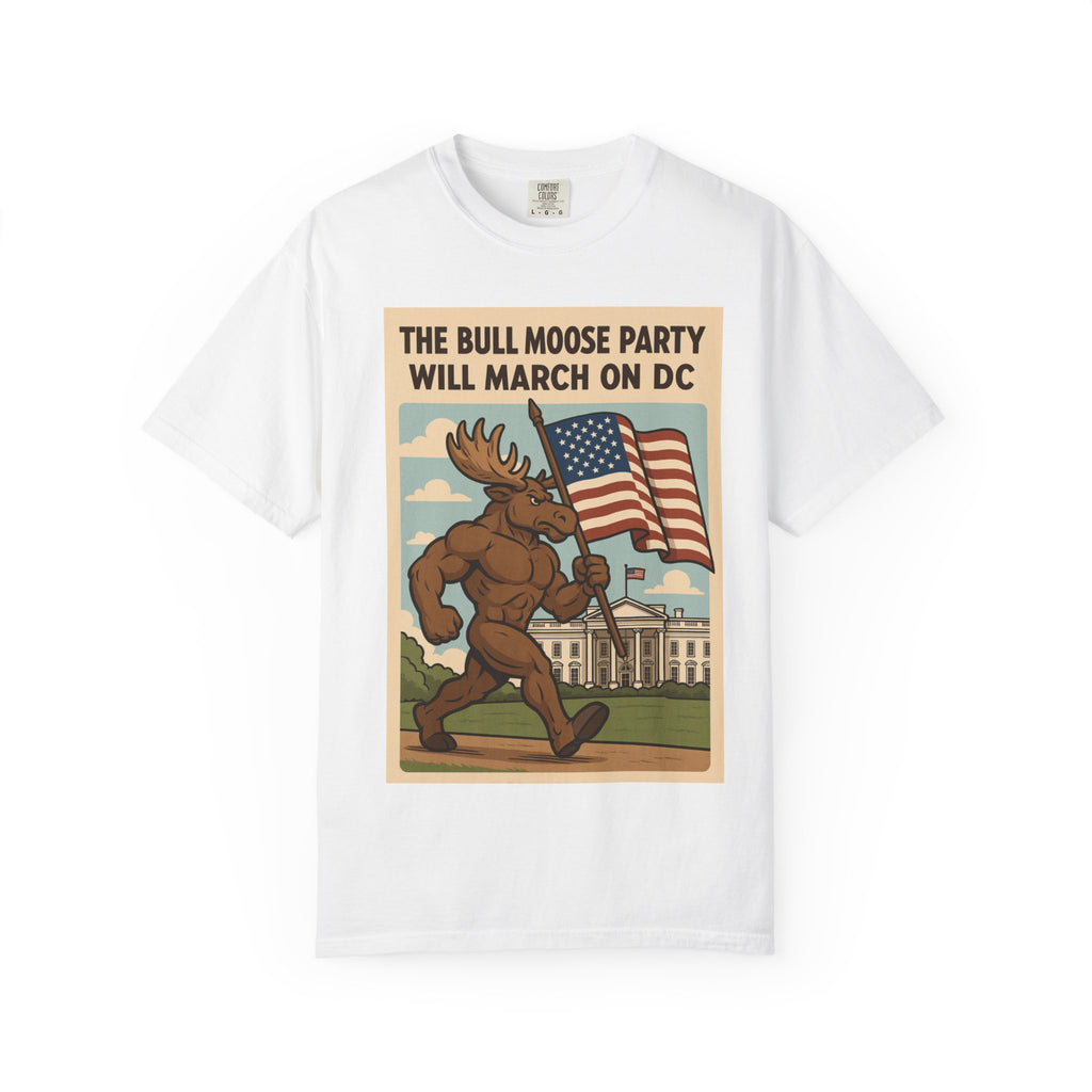 Bull Moose Party Poster T-shirt | Vintage Progressive Political Design