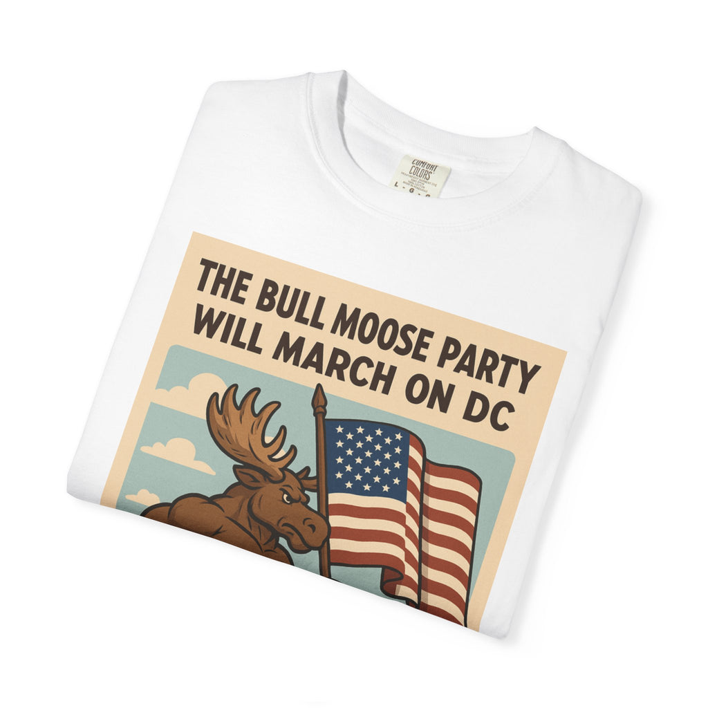 Bull Moose Party Poster T-shirt | Vintage Progressive Political Design